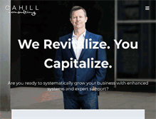 Tablet Screenshot of cahillconsulting.com